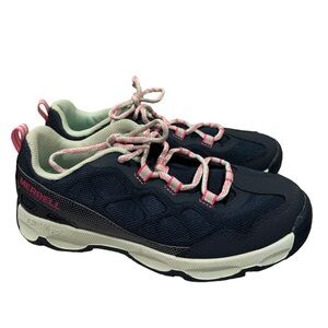 Merrell Chameleon Low 2.0 Womens Blue Pink Lace Up Outdoor Hiking Sneaker size 5